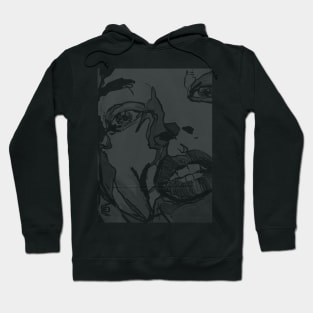 No Sympathy: Rock Star Portrait FADED version Hoodie